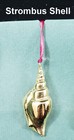 Set of 3 Real Shell Ornaments Preserved/Finished 18K Gold by Enchanted Gold Inc. — photo 3