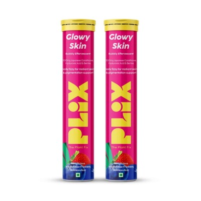 PLIX THE PLANT FIX Glutathione With Vitamin C For Clear Youthful Skin 15  Tabs X2