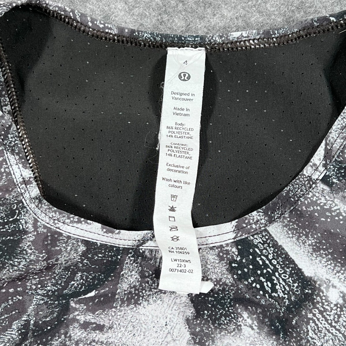 Lululemon Athletica Take Flight Grey Multi Swift Ventilated