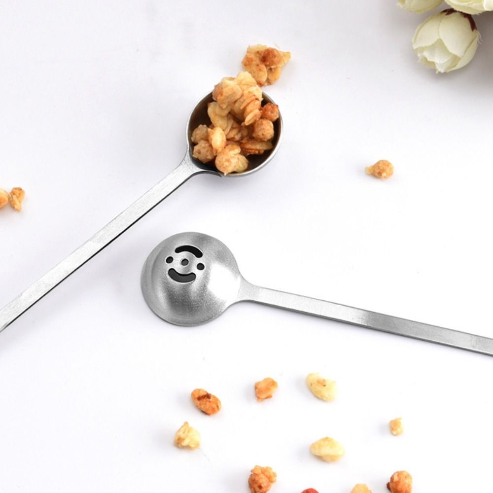 with Drain Hole Jam Slotted Spoon Long Handle Pickle Spoons Canned Food