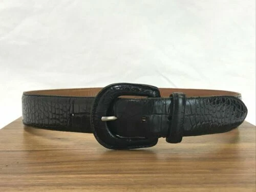 Cinturones con textura negro Ralph Lauren para Mujeres