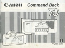 Canon Command Back 70 Instruction Manual