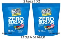 Jolly Rancher ZERO SUGAR Watermelon/Raspberry Hard Candy 6.1 oz 2 bags 12oz