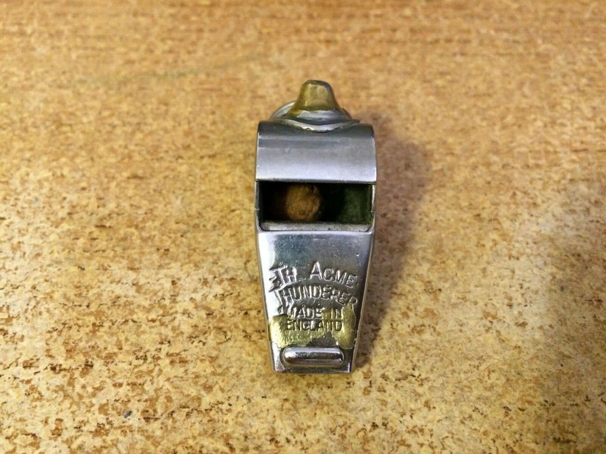 Vintage The Acme Thunderer Cork Ball Whistle Made In England