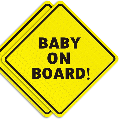 Baby on Board Magnet for Car - Essential Magnetic Sticker Sign for Bumper - 2... - Picture 11 of 12