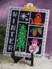 WINTER SAMPLER CHRISTMAS PLASTIC CANVAS PATTERN INSTRUCTIONS
