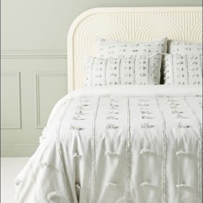 New Anthropologie Tilly Tally Duvet Cover King For Sale Online