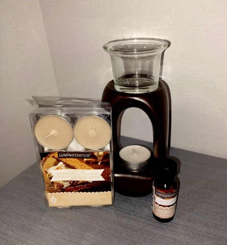 Ceramic Tea Light Candle Holder Aromatherapy Essential Fragrance Oil Burner Set - Picture 6 of 6