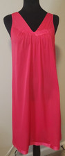 Vassarette Nightgown Women's Size S Vintage Hot Pink Fuschia Nightie Lingerie