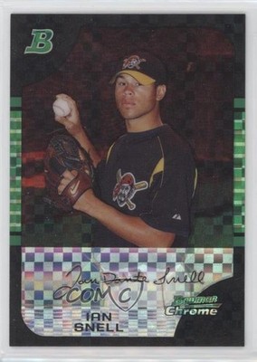 2005 Bowman Draft Chrome X-Fractor 74/250 Ian Snell #BDP161 0q3