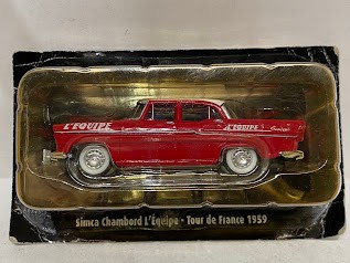 NOREV simca Chambord L'EQUIPE 1959 Tour France 1:43 metallauto modellauto