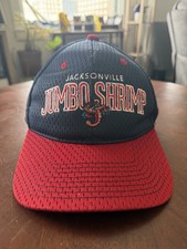Jacksonville Jumbo Shrimp Hat Baseball Cap OSFA SnapBack Blue Adjustable MiLB
