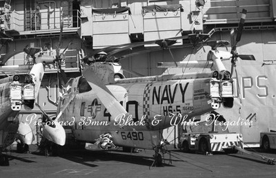 US Navy SH-3D Sea King 156490, USS Int, 10.9.72, s/w Negativ, Fliegerflugzeug