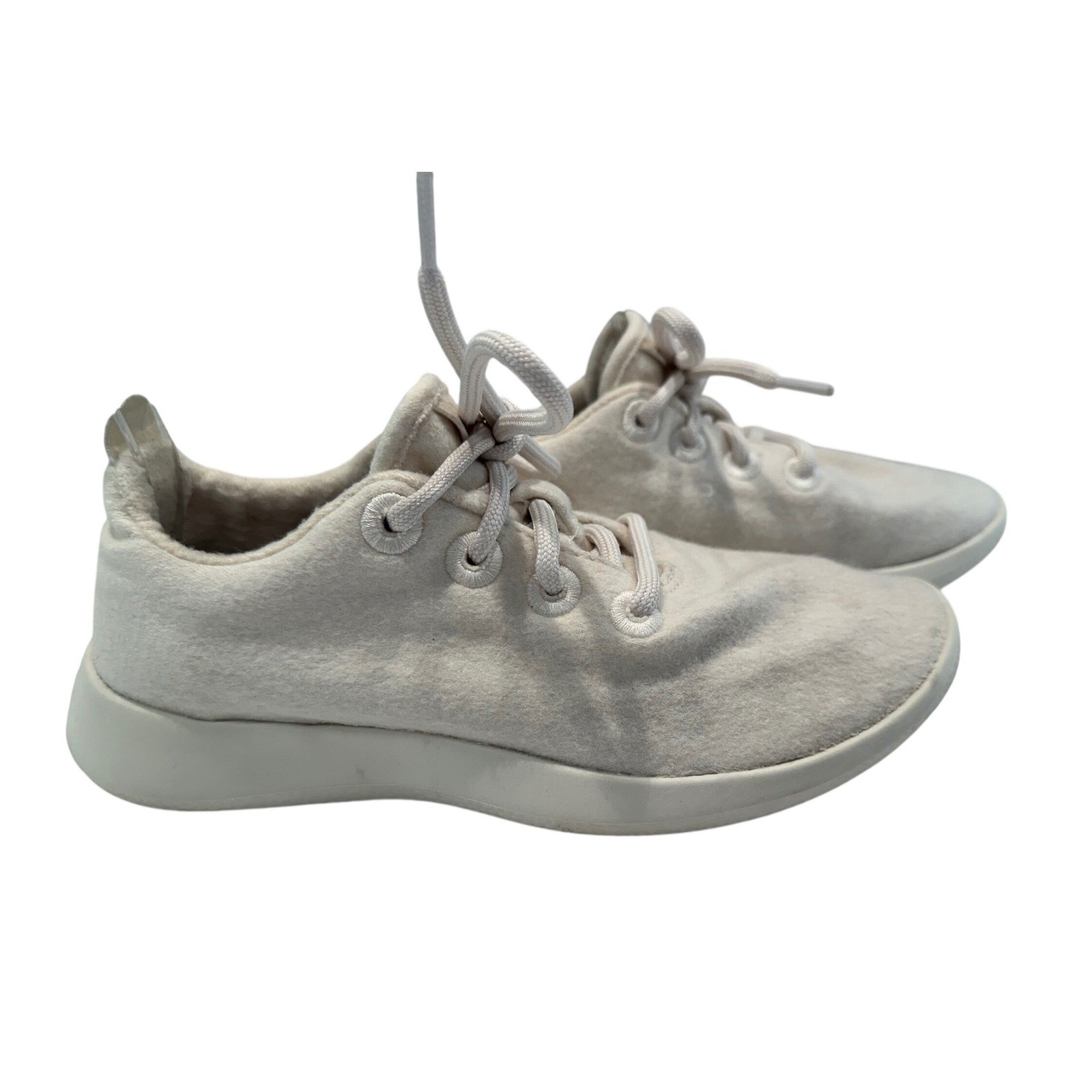 Allbirds Womens Wool Runner Sneakers Cream Off White Merino Wool Size 6 WRW6 thumbnail 5