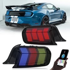 2x RGB LED Rückleuchten für 2015-2023 Ford Mustang Sequenz Blinker Tagfahrlicht