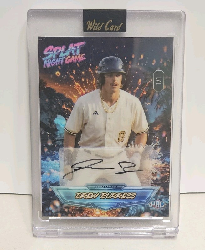 1/1 Drew Burress AUTO 2026 Wild Card Splat Summer Baseball