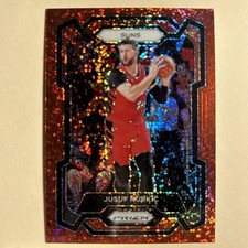 2023-24 Panini Prizm Jusuf Nurkic Red Sparkle Prizm #277 Phoenix Suns