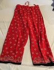 Boston Proper Red Lounge Pants w/ Drawstring. Size Medium Stretch — photo 1