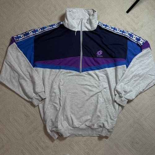 Lotto, Vintage 80s Lotto Sweatshirt Int'l Team Mens Size L