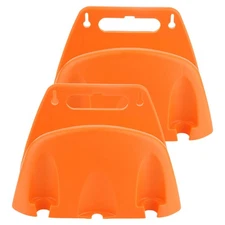 2 Pcs Water Hose Wall Mount Garden Rack Storage for outside Hanger