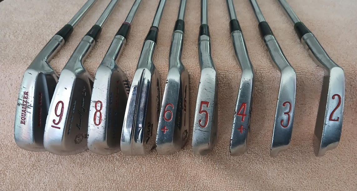 TZ GOLF - RARE VINTAGE 1969 BEN HOGAN BOUNCE SOLE 1+ 2-E IRON SET