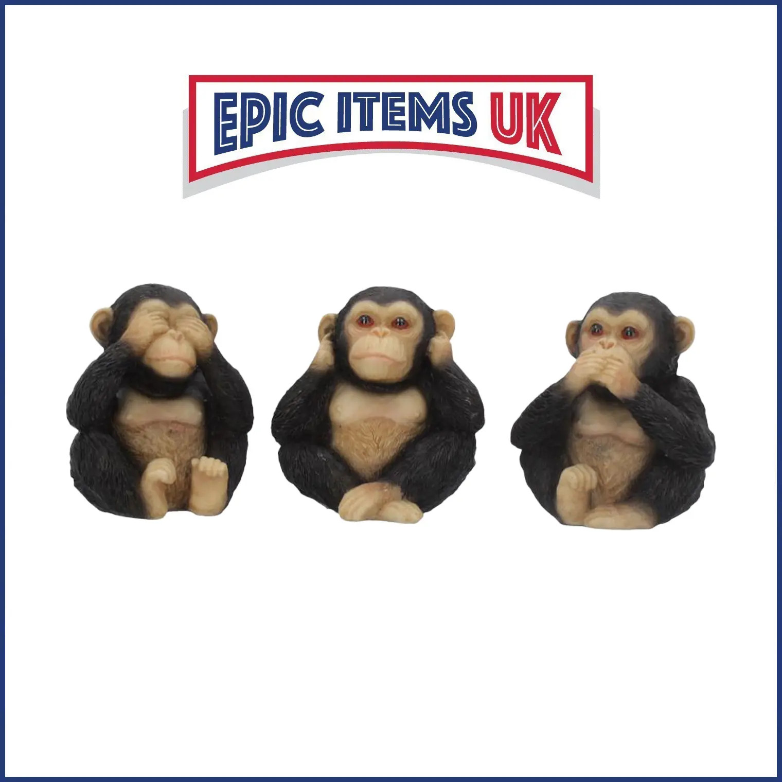 Nemesis Now Three Wise Chimps 8cm - IN STOCK