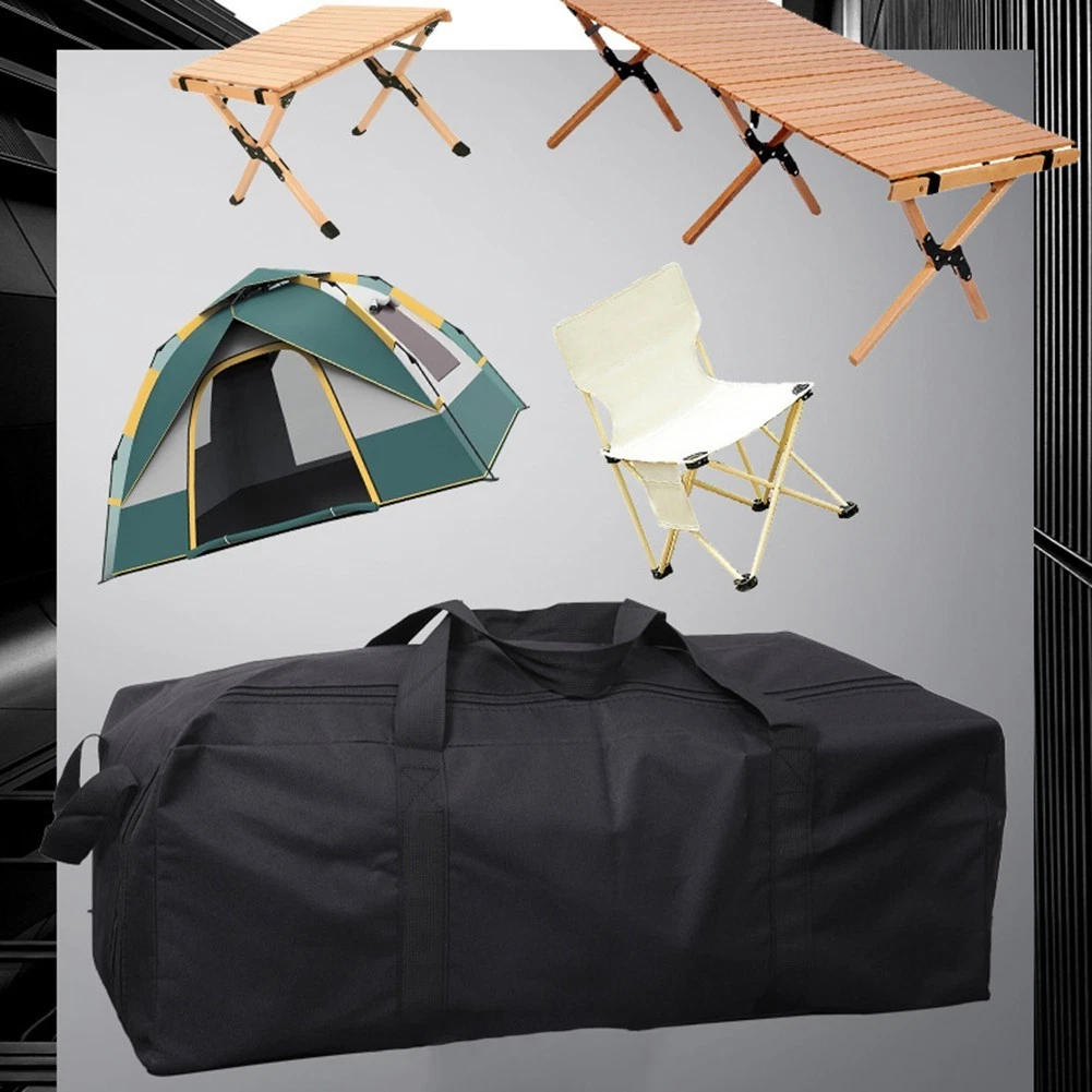 Tent Pole and Fishing Rod Storage Bag with Handle for Camping Outdoor Use