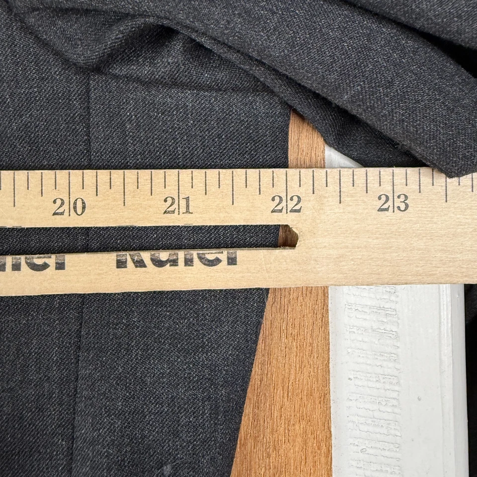 Traje Banana Republic Para Hombre 42L Gris 2 Botones Mezcla Lana A Medida Calce Ajustado 34x30 Foto 3 de 4