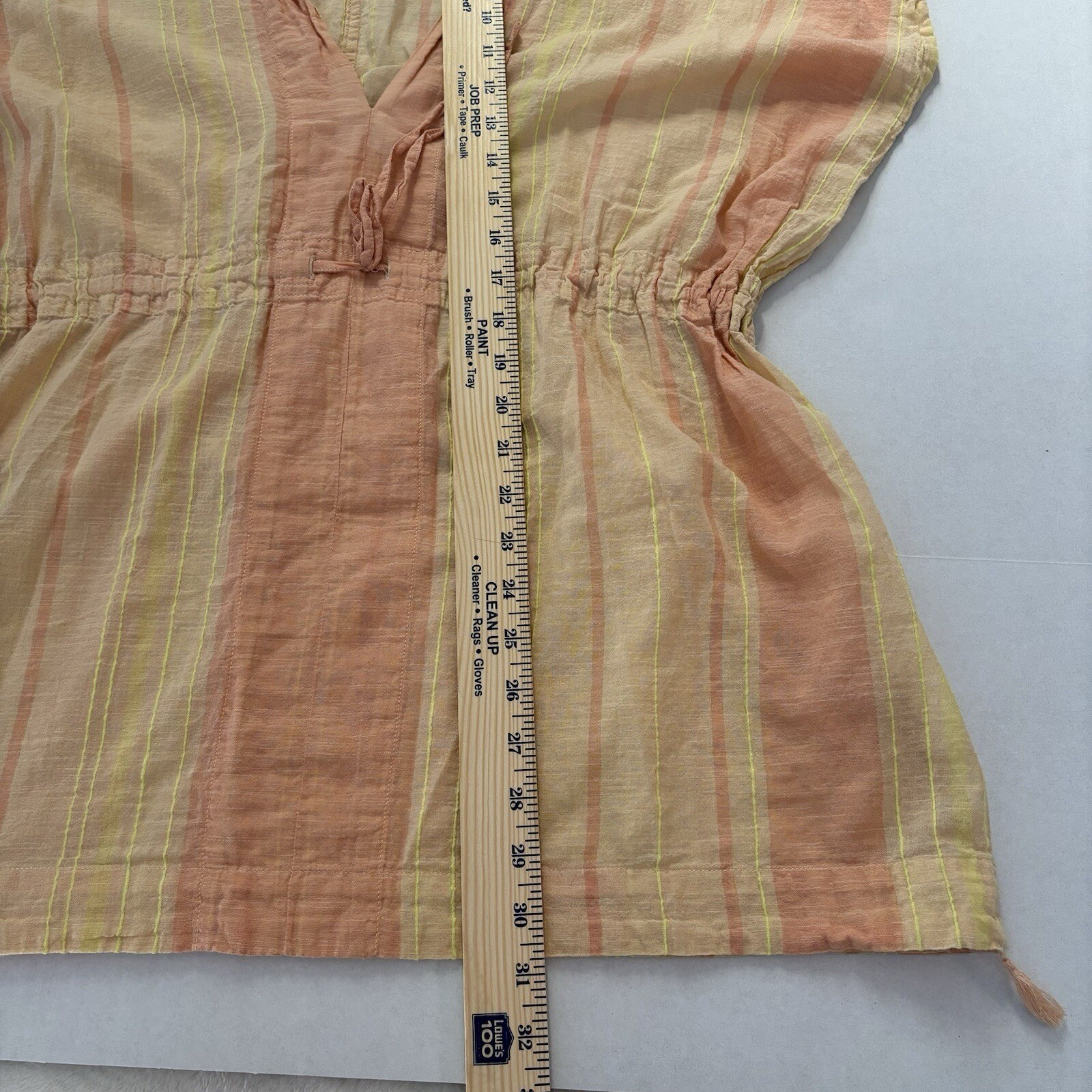 Prana Tunic Cover Up Small Marina Bay Orange Swim Lightweight Beach Travel Gorp