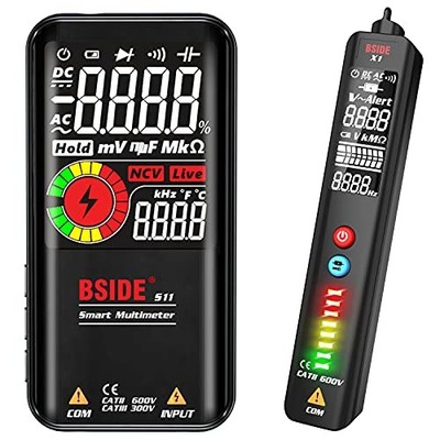 BSIDE S11 Multimeter Set mit X1 Spannungsprüfer, wiederaufladbar, EBTN