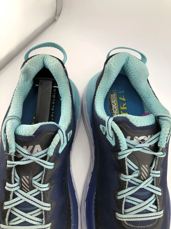 Hoka One One Bondi 5 Running Shoes Womens Size 7 Blue Teal Max Cushion Road - Image 3 of 4