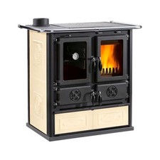 Nordica Cucina legna 7,9kW ROSETTA Sinistra 5.0 VST.16 Ceramica Panna 5 stelle