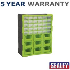 Sealey Cabinet Box 39 Drawer Green/Black APDC39HV