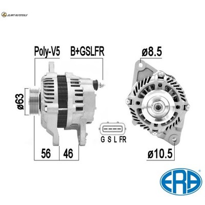 GENERATOR 209350A FÜR MITSUBISHI MIRAGE/VI GALANT/FORTIS/VIII/Sportback COLT