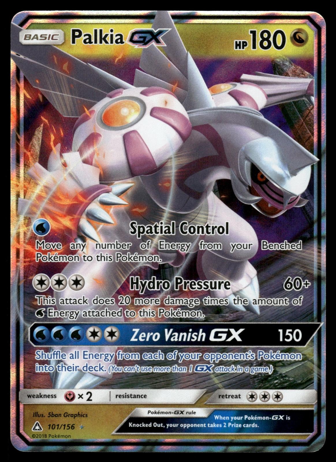 Palkia GX 101/156 Holo GX Rare Ultra Prism Pokemon Near Mint