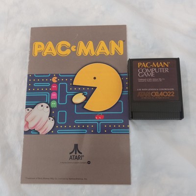 Atari 400/800/XE - Pac-Man - Game Cartridge & Manual 