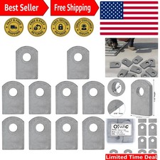 Durable Flat Bottom Weld Tabs | 10 Pack, 3/16" Thick for Automotive Strength