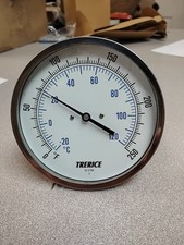 TRERICE ADJUSTABLE ANGLE BIMETAL THERMOMETER 52-2784 5" DIAL, 0-250F
