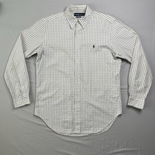 Ralph Lauren Shirt Mens 16 34/35 Plaid Button Down Long Sleeve Classic Fit