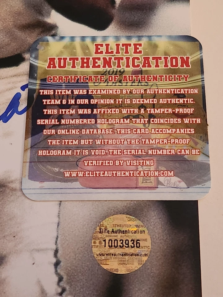 Joe Namath NY Jets Autographed 8x10 With Certification - Image 2 of 2