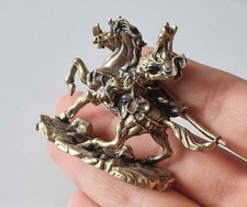 Brass Colour Metal Warrior On The Horse