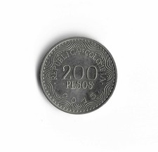 2015 Colombia - 200 Pesos - 734 - Nickel Brass - 4.6g