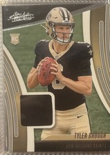 2025 Panini Absolute Rookie Materials Tyler Shough Patch (New Orleans Saints)