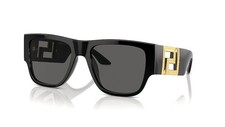 Versace Sunglasses Polished Black Gold Logo VE 4403 GB1/87 with Case