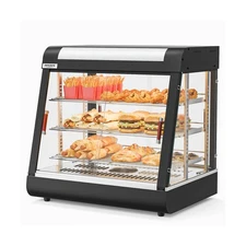 ROVSUN 26" Commercial Food Warmer Display Pizza Warmer, 3-Tier Electric Count...