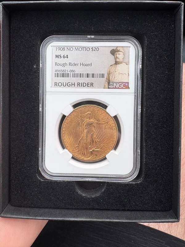 1908 P Double Eagles Saint Gaudens PCGS MS-64 No Motto