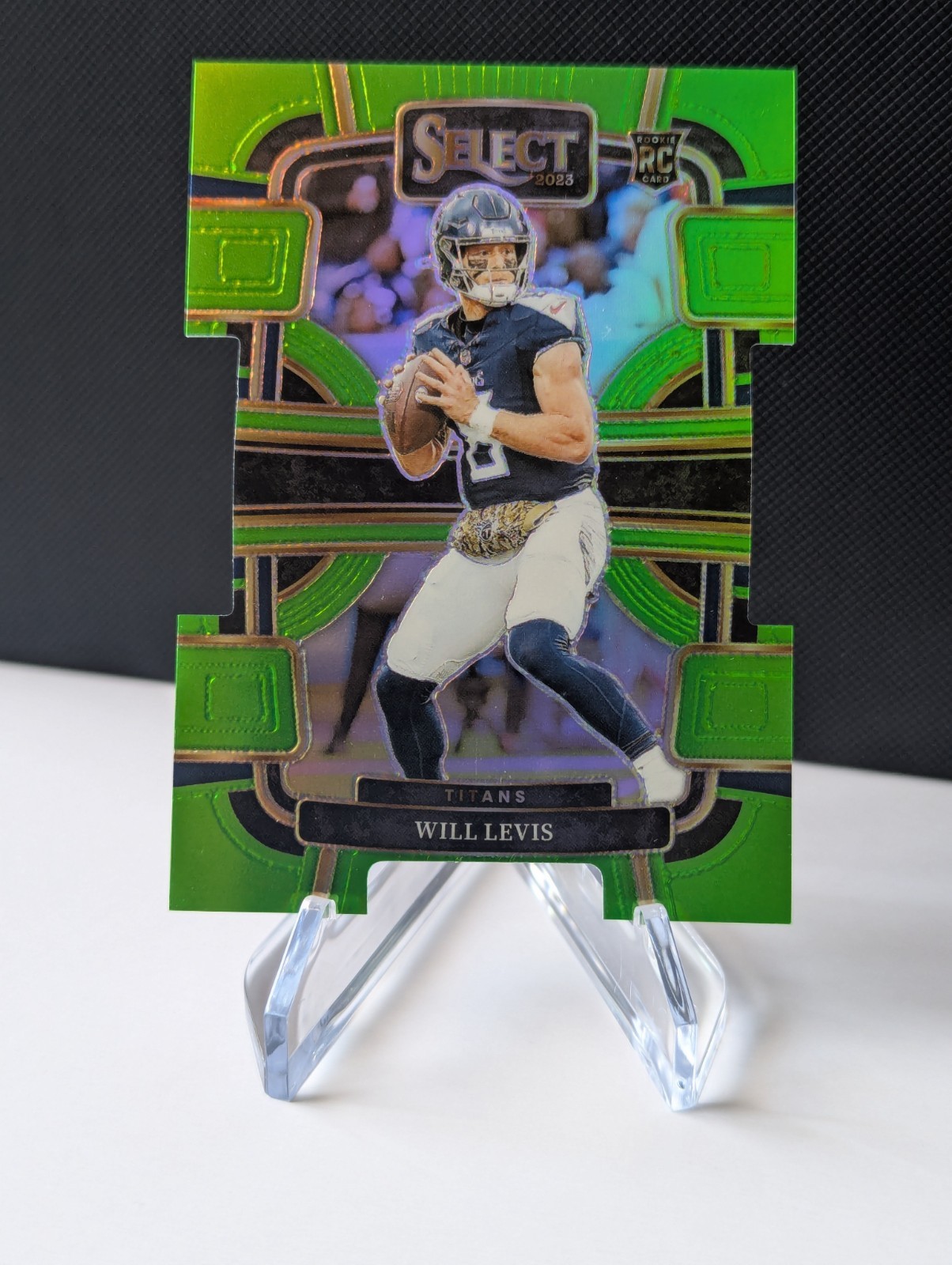 2023 Select Football Will Levis #96 Neon Green Die-Cut /599