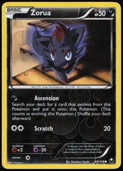 Zorua 69/108 Dark Explorers Reverse Holo