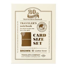 TRAVELER’S Notebook Card Size 20th Anniversary Set Color Brown JAPAN