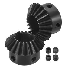 2 St&uuml;ck Kegelrad-Set 1,5 m 1:1 (20T/20T) 14mm Wellenloch f&uuml;r Bevel Gear Set